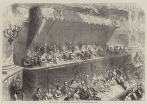 The Imperial Box på Grand Opera, Paris av French School