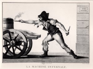 The Infernal Machine, rue Saint-Nicaise, Paris, 24. desember 1800 av French School