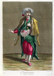 Janitsjaren, fra samlingen av trykk av kostymer fra Levanten, gravert av Philippe Simonneau (1685-c.1753) 1707-08 av French School