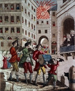 The Joy of the French People, feiret kongen og tilbakekallingen av parlamentet i september 1788 av French School