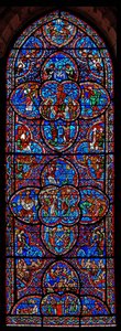The Last Judgment-vinduet av French School