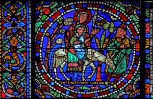 The Life of Christ-vinduet: Fly til Egypt - og retur (w50) av French School