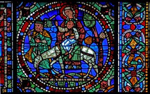 The Life of Christ window: Flight into Egypt - the return (w50) av French School