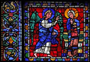 The Life of Christ window: The Annunciation (w50) av French School