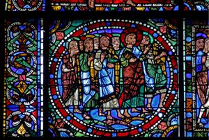 The Life of Christ window: The Entry into Jerusalem (w50) av French School