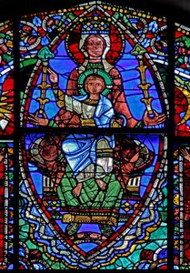 The Life of Christ window: The Virgin & Child (w50) av French School