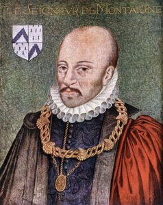 Herren av Montaigne - ifølge maleriet bevart på Musée Condé de Chantilly av French School