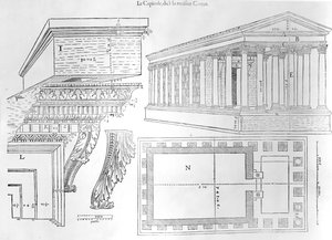 Maison Carree, illustrasjon fra Discours historial de l