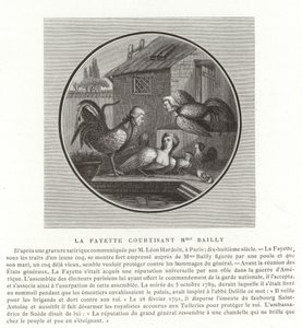 Markisen de Lafayette frier til Madame Bailly av French School