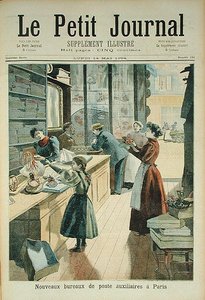 The New Auxiliary Post Office i Paris, fra Le Petit Journal, 18. mai 1894 av French School