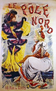Nordpolen (farge litho) av French School