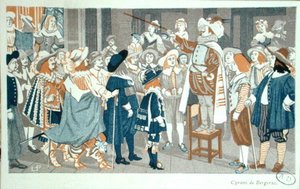 Nesetalen på Hotel de Bourgogne, illustrasjon fra 