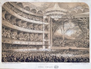 Opera Comique i Paris, 1850-60 av French School