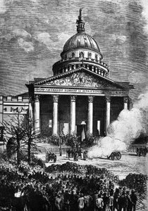 Paris Panthéon som hovedkvarter for Paris-kommunen, sent 19 av French School