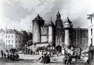 Petit Chatelet på det syttende århundre av French School