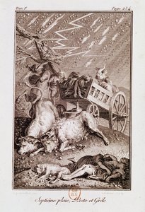 The Plagues of Egypt: The Plagues of Diseased Cattle, Boils and Hail, fra 