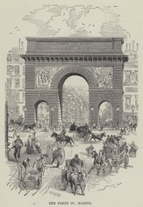 Porte St Martin (gravering) av French School