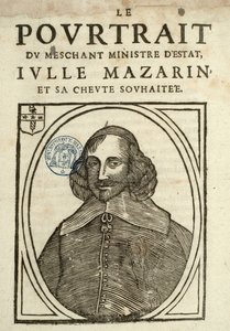 Portrettet av den onde statsministeren, Iulle Mazarin og hans ønskede djevel, Politisk brosjyre under slyngen av French School