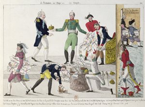 Restaureringen eller det franske imperiet ble delt opp etter Waterloo, 1815 av French School