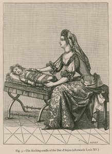 The Rocking-Cradle of the Duc dAnjou (etterpå Louis XV) av French School
