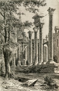 The Roman Theatre, Besancon, på 1800-tallet, fra 