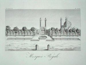 Den kongelige moskeen i Isfahan, fra 