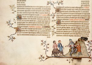 The Sacrifice of Isaac, fra The Bible of Jean de Sy, ca.1355