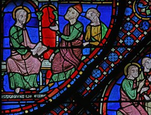 St James Window: Almongenes er konvertert (w5) av French School