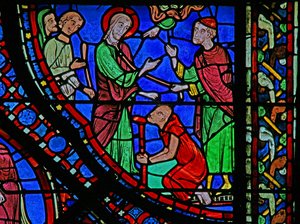The St James Window: helbreder en lammelse (w5) av French School