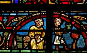St Lubin-vinduet: givere - vinprodusenter: han serverer vinen, hun holder pengesekken! (w45) av French School