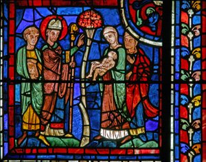 St Martin-vinduet: helgenen gjenoppliver et barn (w20) av French School