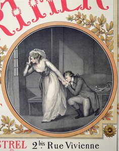 "The Suffering of the young Werther", detalj av en plakat som reklamerer for operaen "Werther" av Jules Massenet