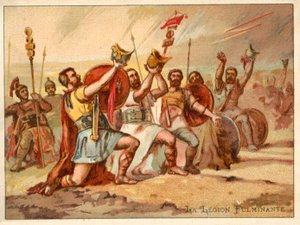 The Thundering Legion (chromolitho) av French School
