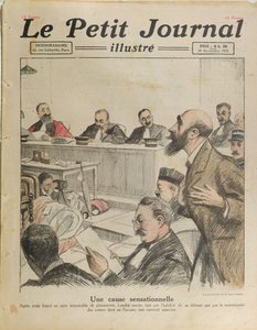 Rettssaken mot Henri Desire Landru (1869-1922) fra Le Petit Journal, 20. november 1921 av French School