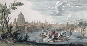 The Triumph of Modern Taste, dedikert til Signora Faustina Bordoni (1693-1781), gravert av Venerys, ca. 1727 av French School
