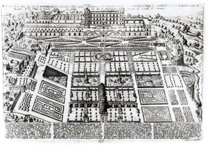 Villa dEste-palasset og hagene, Tivoli, Italia, ca. 1600 av French School