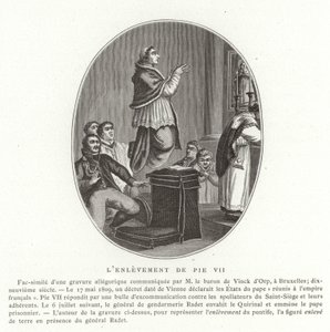 Bortføringen av pave Pius VII, Roma, 6. juli 1809 av French School