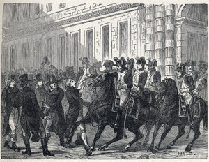 The army dispersed the deputes during the coup d