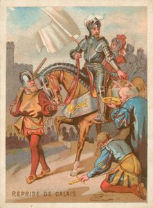 Erobringen av Calais av kong Henry II av Frankrike av French School