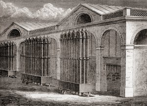 Kullgasskondensatoranlegget i La Villette, Paris, Frankrike på 1800-tallet, fra 