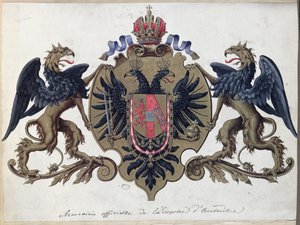 Våpenskjoldet til det østerrikske imperiet, før 1867 av French School