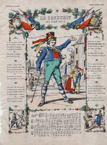 Årets vernepliktige 1810 Fransk sang på 1800-tallet. av French School