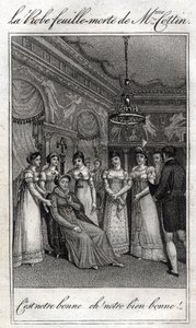 The dead leaf dress of Madame Cottin (Sophie Cottin Rostand) (1770-1807) French writer. av French School