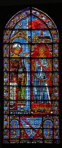 Giveren Jean Clement mottar fenriken fra St Denis; armene hans under (w116) av French School
