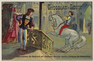 Utdannelsen til Bayard på slottet til onkelen hans, biskopen av Grenoble av French School