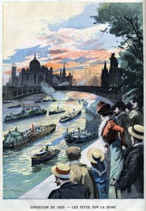 Festene på noten i Paris under verdensutstillingen i 1900 - i "" Le Petit Parisien"" av French School