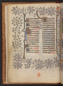 Det første bladet av Korsets timer, Timebok, Legg til MS 32454 f.8v, Frankrike av French School