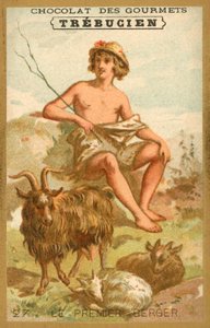 Den første hyrden (chromolitho) av French School