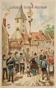 Den fete stangen (chromolitho) av French School