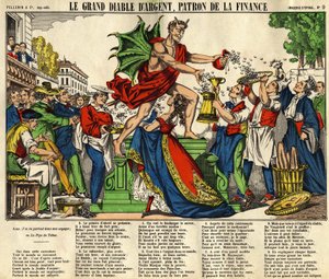 The great devil of money, boss of finance. av French School